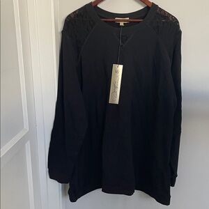 D&G Black Knit Top womens size 2X